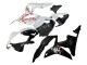 2007-2008 Honda CBR600RR Motorcycle Fairings - White Cherry Blossom Glossy Black Split Australia