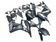 2007-2008 Honda CBR600RR Motorcycle Fairing - Matte Black White Repsol Australia