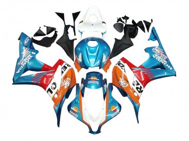 2007-2008 Honda CBR600RR Motorcycle Fairings - Orange White Red Blue Repsol Australia