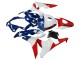 2007-2008 Honda CBR600RR Motorcycle Fairings - White Blue Red Star Australia
