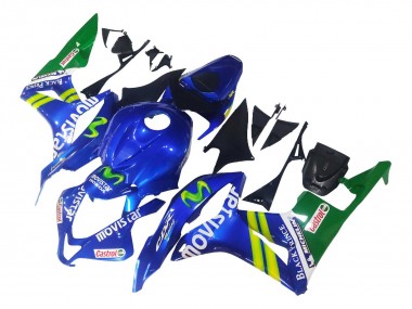 2007-2008 Honda CBR600RR Motorcycle Fairings - Blue Green MoviStar Castrol Australia