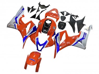 2007-2008 Honda CBR600RR Motorcycle Fairings - Silver Blue Red HRC Australia