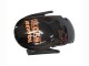 2007-2008 Honda CBR600RR Motorcycle Fairings - Orange Glossy Black Repsol Australia