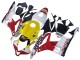 2007-2008 Honda CBR600RR Motorcycle Fairings - White Yellow Red Repsol HRC Australia