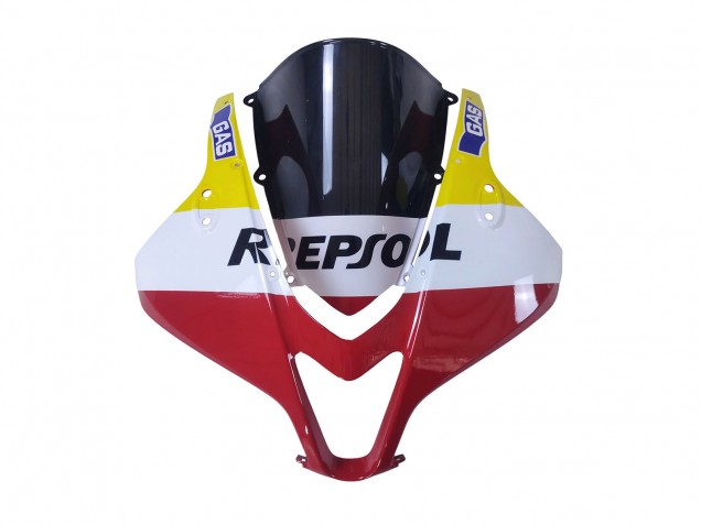 2007-2008 Honda CBR600RR Motorcycle Fairings - White Yellow Red Repsol HRC Australia