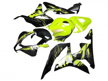 2007-2008 Honda CBR600RR Motorcycle Fairings - Yellow Glossy Black Australia