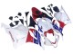 2009-2012 Honda CBR600RR Motorcycle Fairings - White Red Blue Australia