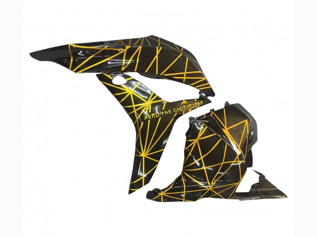 2009-2012 Honda CBR600RR Motorcycle Fairings - Gold Glossy Black Australia