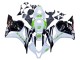 2009-2012 Honda CBR600RR Motorcycle Fairings - White Green Glossy Black Hannspree Australia