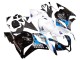 2009-2012 Honda CBR600RR Motorcycle Fairings Kit - White Blue Glossy Black Australia