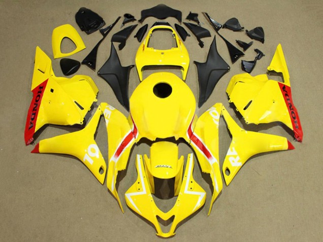 2009-2012 Honda CBR600RR Motorcycle Fairings - Yellow Red White Repsol Australia