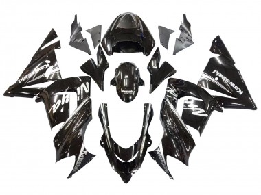 2004-2005 Kawasaki ZX10R Motorcycle Fairings - Glossy Black Ninja Australia
