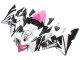2004-2005 Kawasaki ZX10R Motorcycle Fairings - Black Pink White Playboy Motul Australia