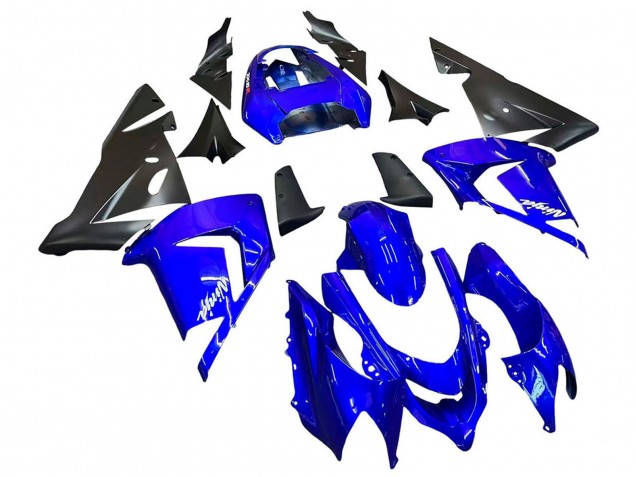 2004-2005 Kawasaki ZX10R Motorcycle Fairings - Blue Black Ninja Australia