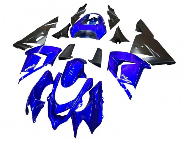 2004-2005 Kawasaki ZX10R Motorcycle Fairings - Blue Black Ninja Australia