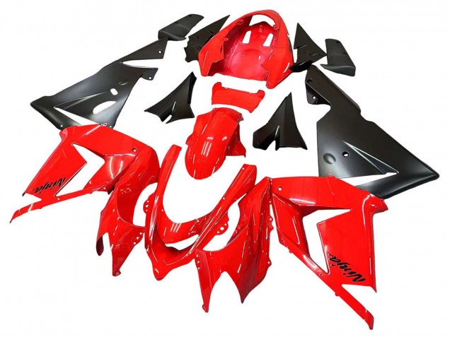 2004-2005 Kawasaki ZX10R Motorcycle Fairings - Red Black Ninja Australia