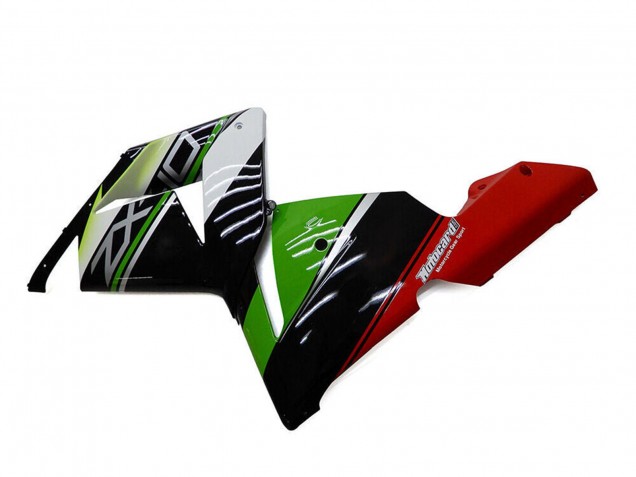 2004-2005 Kawasaki ZX10R Motorcycle Fairings - White Black Green Elf Australia