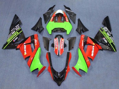 2004-2005 Kawasaki ZX10R Motorcycle Fairings - Green White Ninja Australia