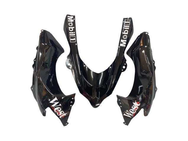 2004-2005 Kawasaki ZX10R Motorcycle Fairings - White Black West Ninja Australia