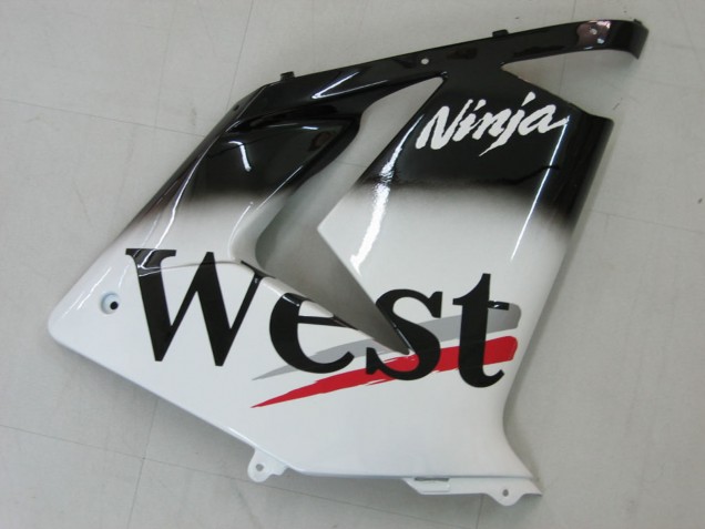 2004-2005 Kawasaki ZX10R Motorcycle Fairings - White Black West Ninja Australia