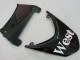 2004-2005 Kawasaki ZX10R Motorcycle Fairings - White Black West Ninja Australia