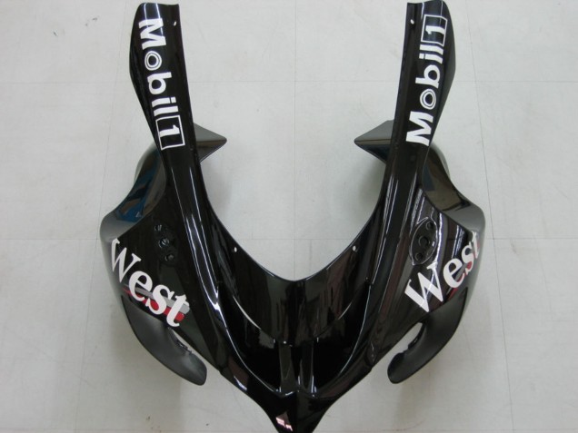 2004-2005 Kawasaki ZX10R Motorcycle Fairings - White Black West Ninja Australia
