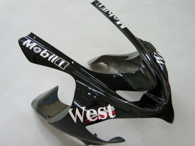 2004-2005 Kawasaki ZX10R Motorcycle Fairings - White Black West Ninja Australia