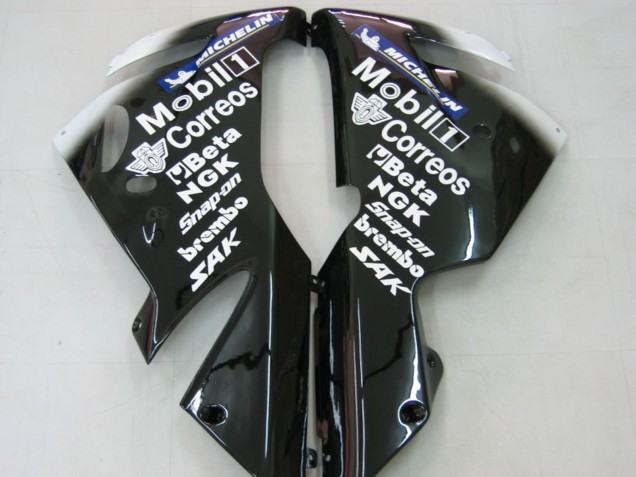 2004-2005 Kawasaki ZX10R Motorcycle Fairings - White Black West Ninja Australia
