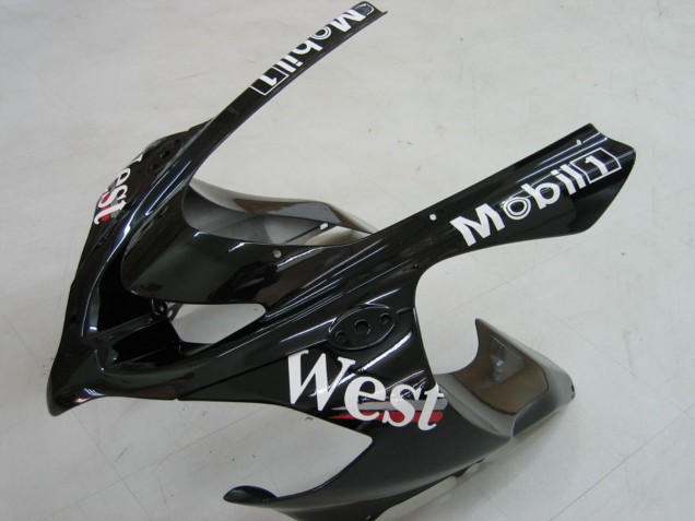 2004-2005 Kawasaki ZX10R Motorcycle Fairings - White Black West Ninja Australia
