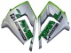 2004-2005 Kawasaki ZX10R Motorcycle Fairings - Green Silver Black 69 Australia