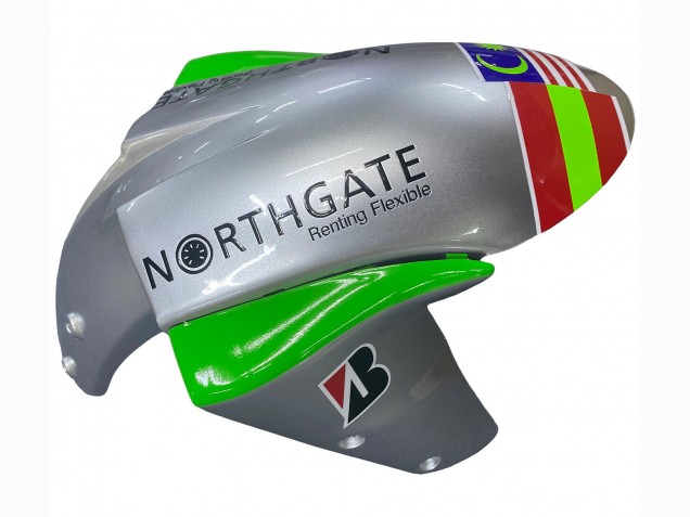 2004-2005 Kawasaki ZX10R Motorcycle Fairings - Green Silver Black 69 Australia