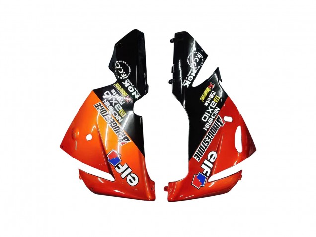 2004-2005 Kawasaki ZX10R Motorcycle Fairings - Burnt Orange Black Monster Elf Australia