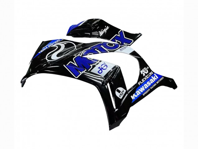 2011-2015 Kawasaki ZX10R Motorcycle Fairings - Blue White Glossy Black Australia
