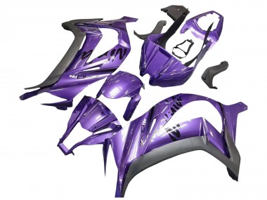2011-2015 Kawasaki ZX10R Motorcycle Fairing - Purple Matte Black Australia