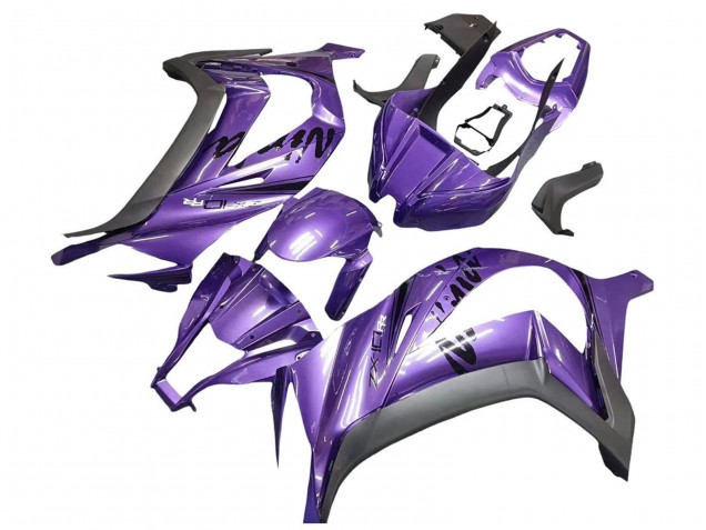 2011-2015 Kawasaki ZX10R Motorcycle Fairing - Purple Matte Black Australia
