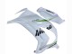 2011-2015 Kawasaki ZX10R Motorcycle Fairings - White Green Stripe Black Ninja Australia