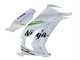2011-2015 Kawasaki ZX10R Motorcycle Fairings - White Green Stripe Black Ninja Australia