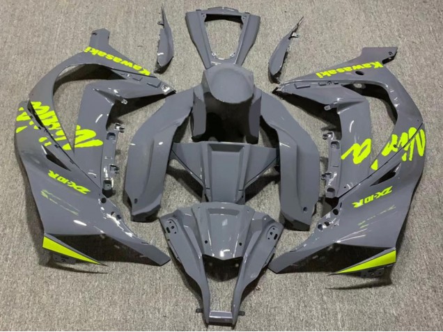 2011-2015 Kawasaki ZX10R Motorcycle Fairing - Nardo Grey Yellow Australia