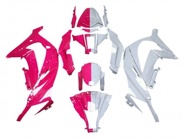 2011-2015 Kawasaki ZX10R Motorcycle Fairings - Pink White Split Australia