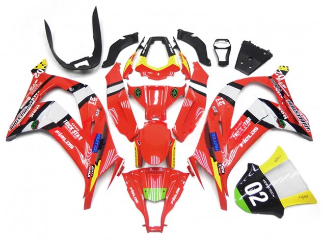 2011-2015 Kawasaki ZX10R Motorcycle Fairings - Red Yellow White Black Green Blue Trick Star 02 Australia