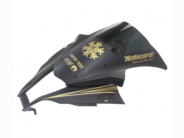 2011-2015 Kawasaki ZX10R Motorcycle Fairings - Matte Black Gold Snow Elf Australia