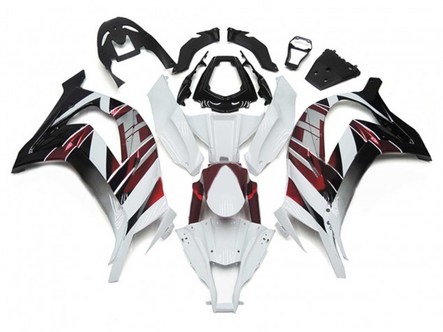 2011-2015 Kawasaki ZX10R Motorcycle Fairings - White Red Silver Black Australia