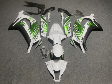 2011-2015 Kawasaki ZX10R Motorcycle Fairings - White Green Matte Black Australia