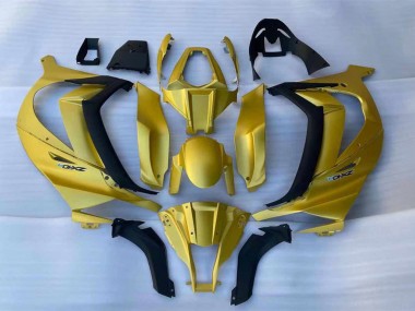 2011-2015 Kawasaki ZX10R Motorcycle Fairings - Gold Black Australia