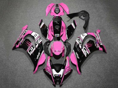 2016-2020 Kawasaki ZX10R Motorcycle Fairings - Pink Glossy Black White Elf Monster Australia