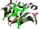 2016-2020 Kawasaki ZX10R Motorcycle Fairings - Green Yellow Red Black Elf Monster Australia