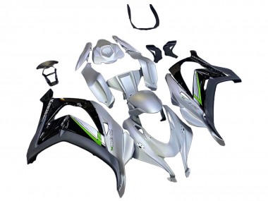 2016-2020 Kawasaki ZX10R Motorcycle Fairing - Silver Green Black Australia