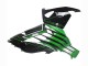 2012-2024 Kawasaki ZX14R ZZR1400 Motorcycle Fairings - Green Glossy Black Stripe Australia
