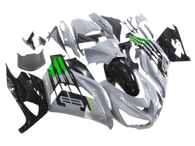 2012-2024 Kawasaki ZX14R ZZR1400 Motorcycle Fairings - Grey Green Black Australia