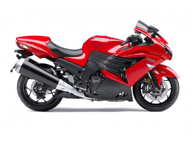 2012-2024 Kawasaki ZX14R ZZR1400 Motorcycle Fairing - Red Matte Black Australia